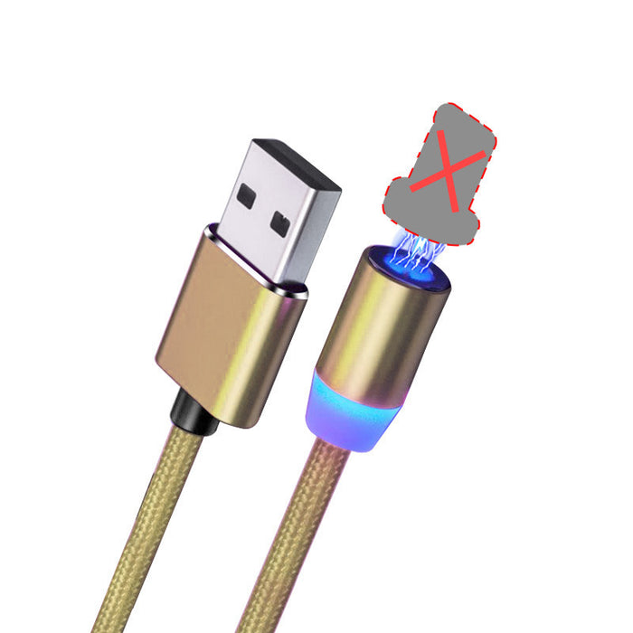 3-in-1 Magnetic Fast Charging Cable – USB to Type-C, Micro USB, Lightning – Flash Charging for Phone & Car Use