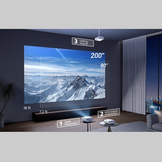 Portable Mini HD Projector – Compact, High-Definition Movie Experience