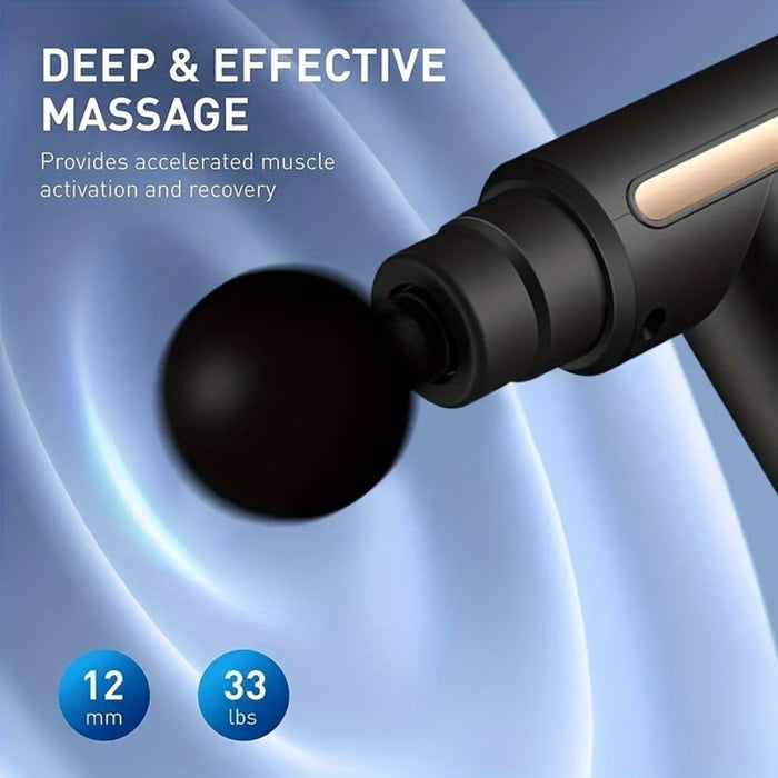 Portable Mini Fascia Gun – USB Rechargeable Muscle Relaxer Massage Gun