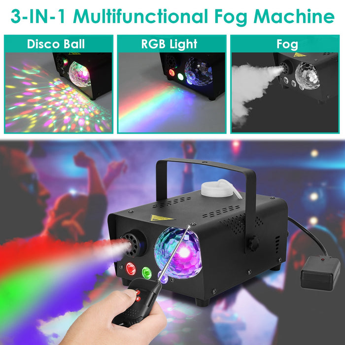 600W Fog Machine with Disco RGB Lights