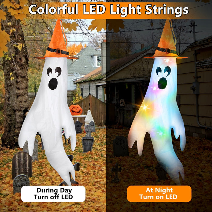 4-Piece Ghost Windsocks Halloween Decor