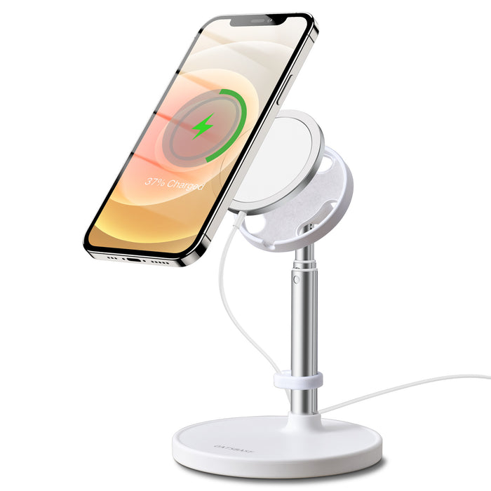 Magnetic Wireless Charger Stand – Adjustable, Telescopic & Fast Charging Dock