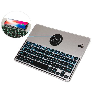 2-in-1: Qi Wireless Charger + Bluetooth Keyboard