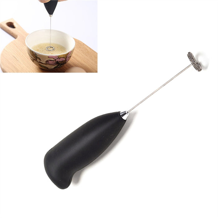 Electric Milk Frother | Stainless Steel + Handheld